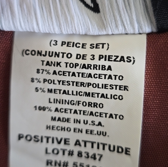 Positive Attitude Sleeveless Blouse Womens 24 Plus Brown Paisley Minimalist - Picture 9 of 10